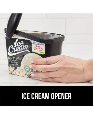 Cucharón de Helado Gorilla Grip Negro Ergonómico 19cm