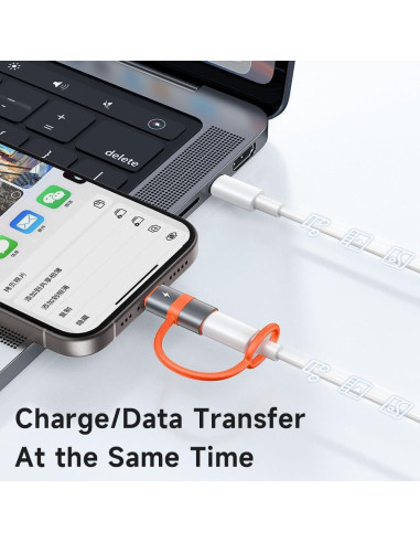 Adaptador McDodo Lightning a USB-C 60W Carga Rápida