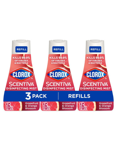 Clorox Scentiva Desinfectante Nebulizador Recarga 3x16oz Pomelo