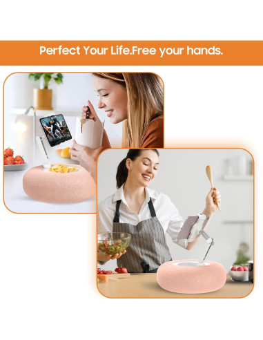 Soporte de Almohada para Kindle y Tablet PlsHugek Rosa