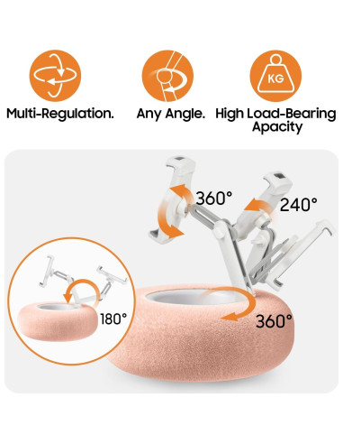 Soporte de Almohada para Kindle y Tablet PlsHugek Rosa