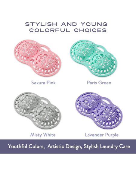 Saco de Lavandería Sablier de Silicona Verde para Sujetadores