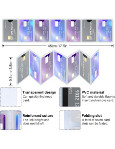 Juego de 2 Inserciones de Reemplazo DEEZOMO para Cartera Bifold o Trifold 2