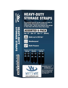 Correas de Almacenamiento de Alta Resistencia Watt's Wire - Paquete de 6 2