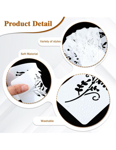 Plantillas Reutilizables para Pintar Flores Jeffdad - 9 Piezas