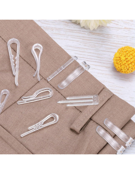 100 Clips de Cocodrilo de Plástico Transparente uxcell 36x11.2mm