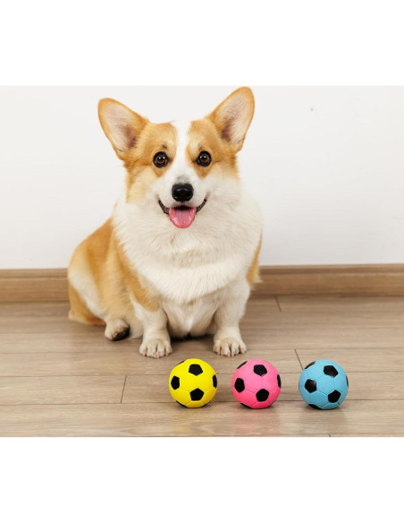 Pelotas Squeaky para Perros Pawdoer - 3 Unidades 6.6 cm