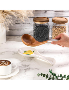 Soporte para Cucharas de Limón Cerámica Amarillo 23.5x10.4cm 2