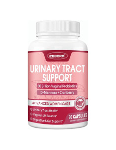 Suplemento Urinario ZEBORA para Mujeres - 90 Cápsulas Probioticos