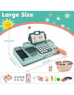 Caja Registradora de Juguete Ark Miido con Sonido y Accesorios 2