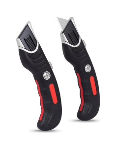 Juego de Cuchillos Utilitarios Ergonómicos Mejor de Internet - 2 Cuchillos y 3 Cuchillas Extra 2