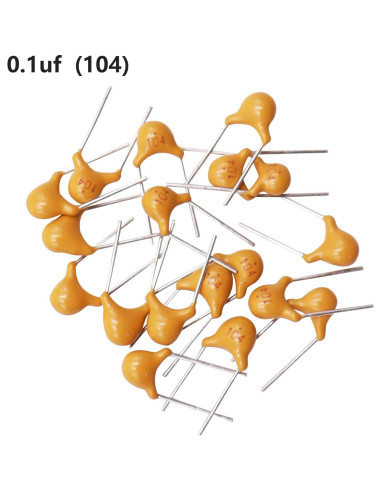 Capacitor Cerámico Multicapa mxuteuk 0.1uF 120 Pcs