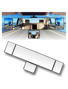 Espejo Retrovisor SkycropHD Convexo 35.1x11.8 cm para Auto