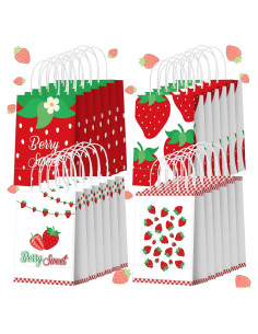 Bolsas de Fiesta de Fresa Outus - 24 Pcs 21x15x8 cm