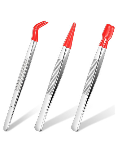 Juego de Pinzas con Puntas de Goma Honoson - 3 Piezas