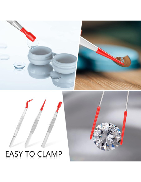 Juego de Pinzas con Puntas de Goma Honoson - 3 Piezas