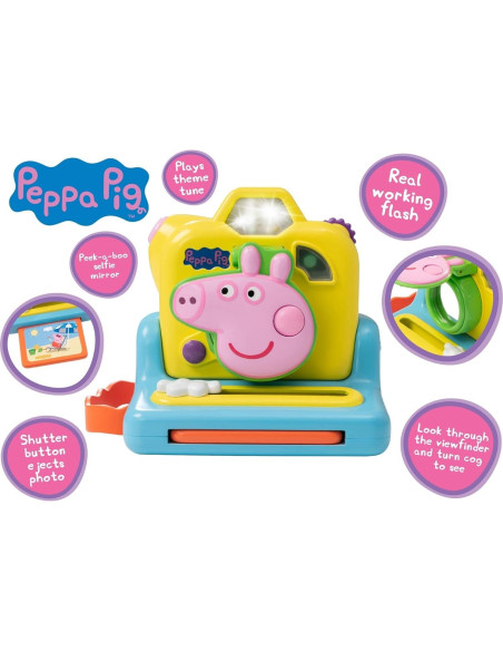 Cámara Interactiva Peppa Pig para Niños 18M+ con Foto Instantánea
