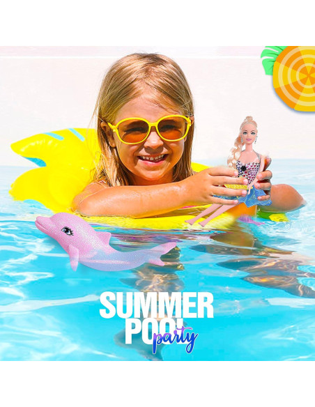 Conjunto de Juguete Muñeca Princesa Sirena Bettina 30 cm