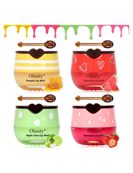Paquete de 4 bálsamos labiales y mascarilla Sulily - Hidratación intensa