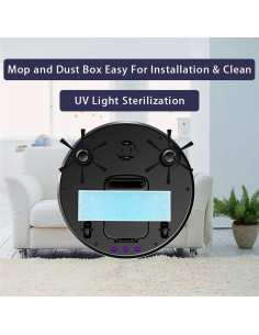 Robot Aspiradora y Trapeador ERGJDLTHM Caqui Oscuro 2