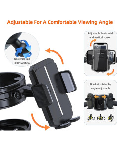 Soporte para Tazas Universal Elecphbo 4-en-1 Ajustable 360 2