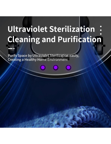 Robot Aspiradora y Trapeador ERGJDLTHM Caqui Oscuro