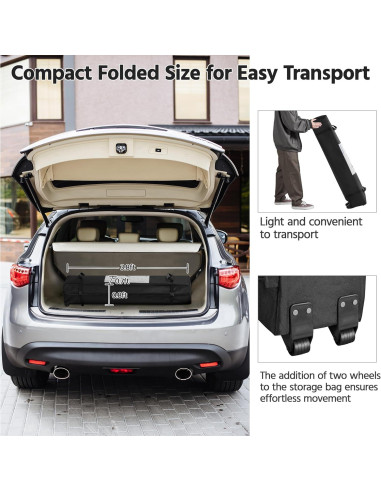 Carpa Plegable Yaheetech 6.6x6.6m Azul con Ventilación