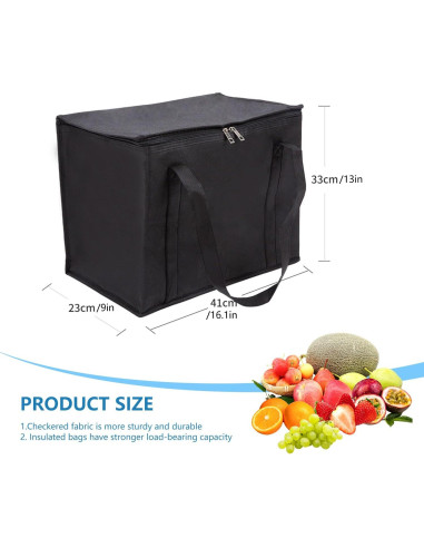 Bolsa de Compras Grande Aislada Reutilizable 2 Piezas