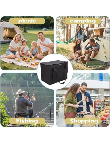 Bolsa de Compras Grande Aislada Reutilizable 2 Piezas