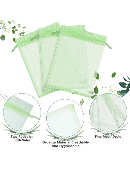 Bolsas de Protección para Frutas Boao 200 Pcs 15x20 cm Bolsas de Protección para Frutas Boao 200 Pcs 15x20 cm