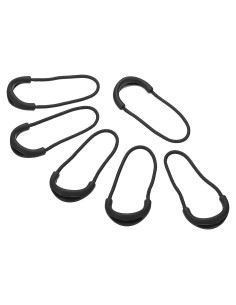 Tiradores de Cremallera PATIKIL, Paquete de 10, Negro