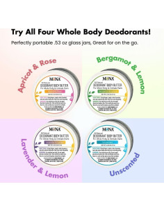 Crema Desodorante Corporal Natural MONA 4x15g Vegano 2