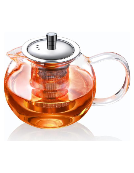 Tetera de vidrio TMOST 950ML con infusor y tapa