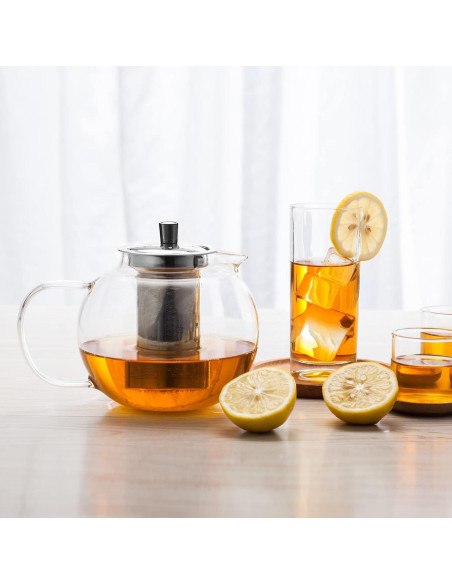 Tetera de vidrio TMOST 950ML con infusor y tapa