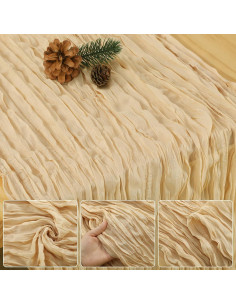 Cubre Mesa de Gasa Champagne GARENY 6 Pcs 89x305 cm 2