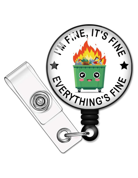 Carrete Retráctil de Insignia RZHV 8.4x3.2cm Clip Cocodrilo