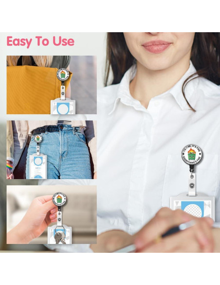 Carrete Retráctil de Insignia RZHV 8.4x3.2cm Clip Cocodrilo