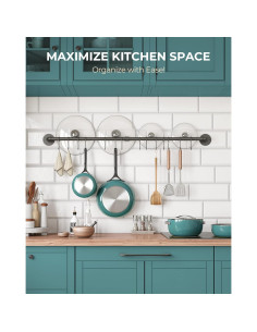 Soporte de Pared OROPY para Ollas 96.52 cm Negro Industrial 2