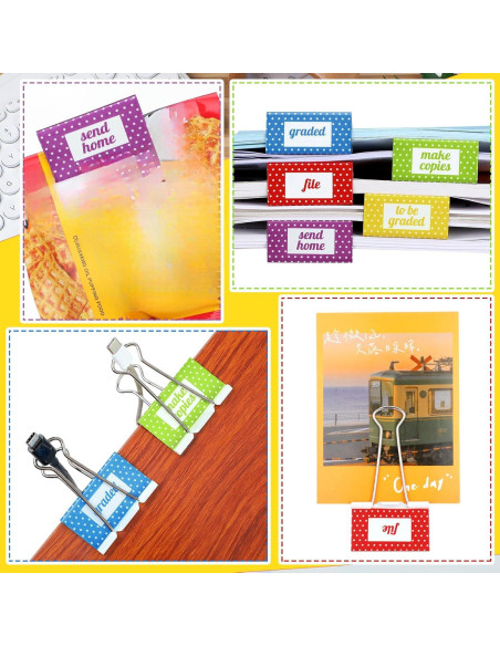 20 Clips de Carpeta Grandes Feifeiya 5.08 cm para Oficina