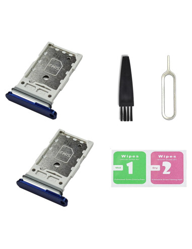 Bandeja Doble SIM para Galaxy S25/S25 Plus - 2 Pcs Azul Marino