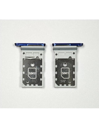 Bandeja Doble SIM para Galaxy S25/S25 Plus - 2 Pcs Azul Marino