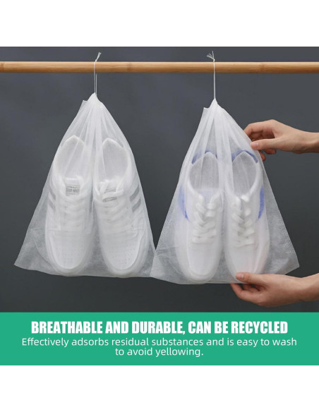 Paquete de 100 Bolsas de Polvo para Zapatos TXMLXY 50x40 cm