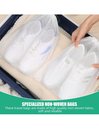 Paquete de 100 Bolsas de Polvo para Zapatos TXMLXY 50x40 cm