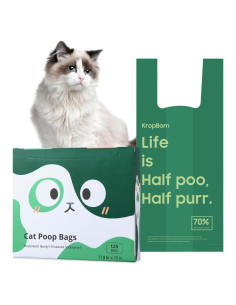 Bolsas de Excremento para Gatos KropBom 125 Unidades Extra-Gruesas
