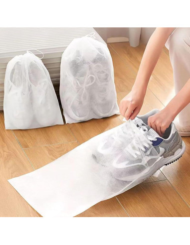 Paquete de 100 Bolsas de Polvo para Zapatos TXMLXY 50x40 cm