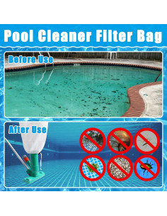 Paquete de 6 bolsas de repuesto LonlyEagle para aspiradora de piscina 2