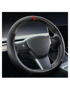 Cubierta de Volante de Cuero Carodi para Tesla Model 3/Y