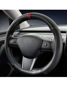 Cubierta de Volante de Cuero Carodi para Tesla Model 3/Y 2