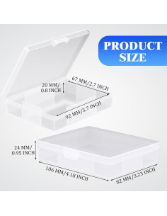 Caja de Almacenamiento de Cartas Skylety 12 Piezas 9.2x6.7 cm 2