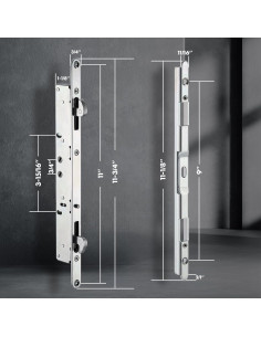 Cerradura de Mortaja 2 Puntos MaxxGeek para Puerta de Cristal 2